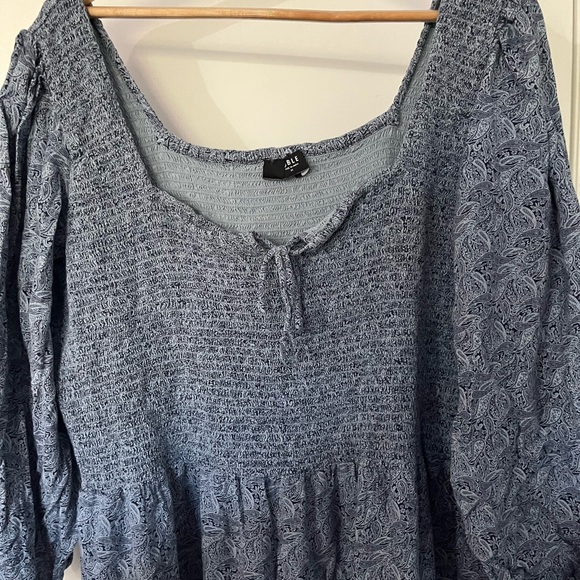 Blue ABLE Peasant Dress - Picture 3 of 5